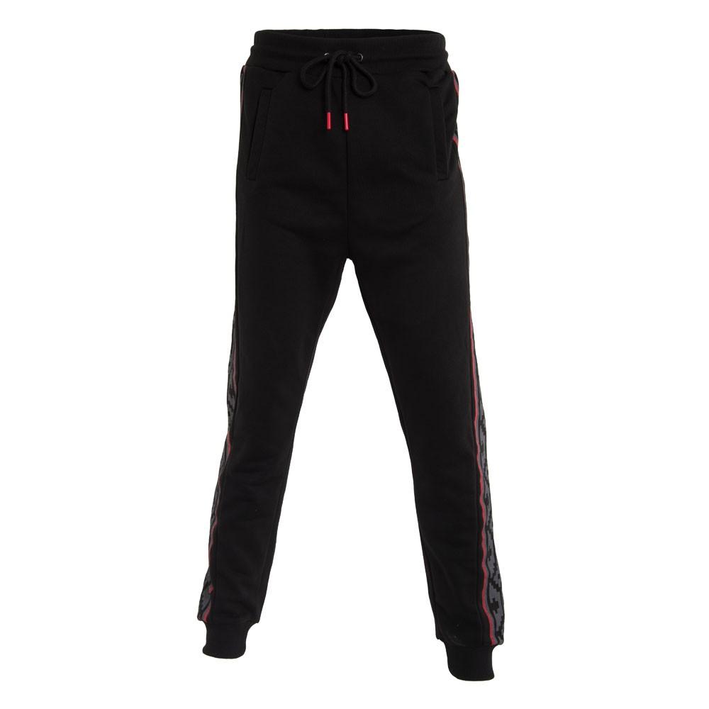 Pantalón Colo Colo Urbano Black Diseño Banda Lateral Grey Red