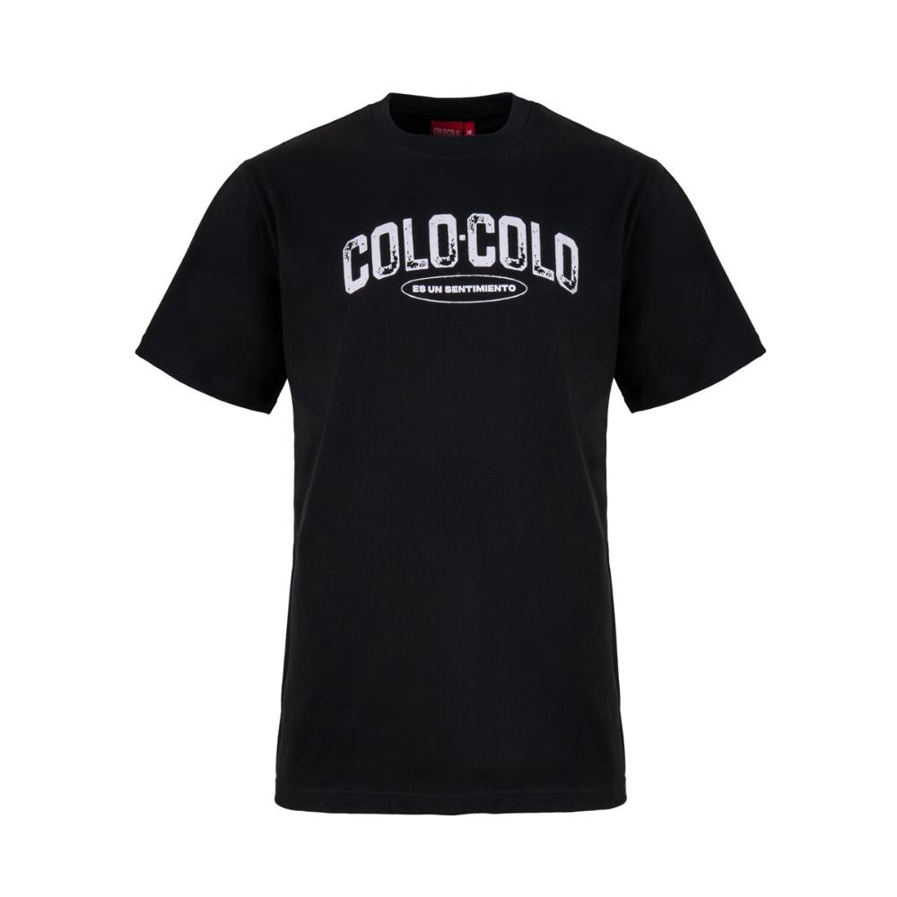 Polera Colo Colo Hombre Es un sentimientoi Negro