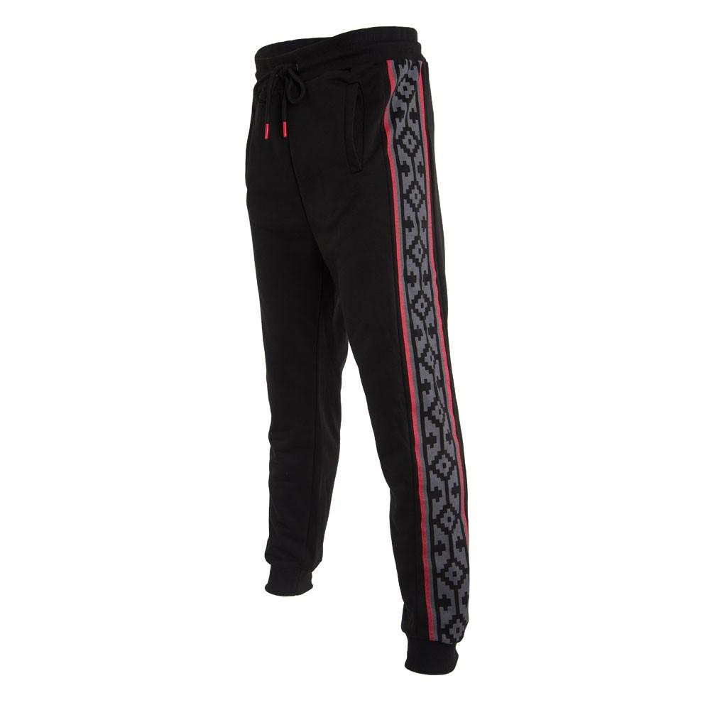 Pantalón Colo Colo Urbano Black Diseño Banda Lateral Grey Red