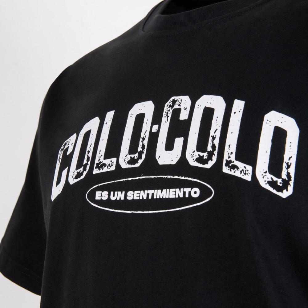 Polera Colo Colo Hombre Es un sentimientoi Negro