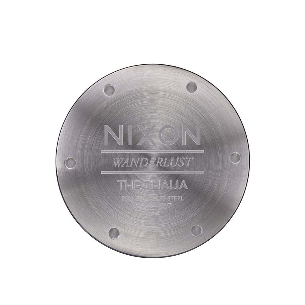 Reloj Thalia Leather Silver Black Nixon