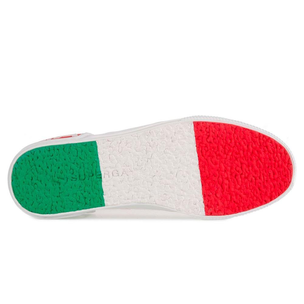 Zapatilla 2790 BIG RUBBER PATCH White Italy Flag Superga