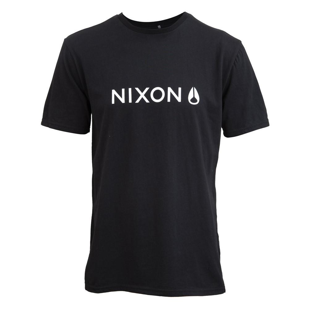 Polera Black Logo White Nixon