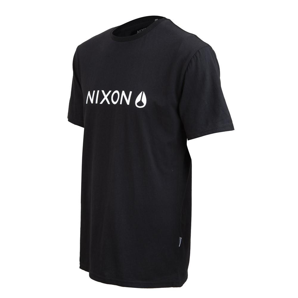 Polera Black Logo White Nixon