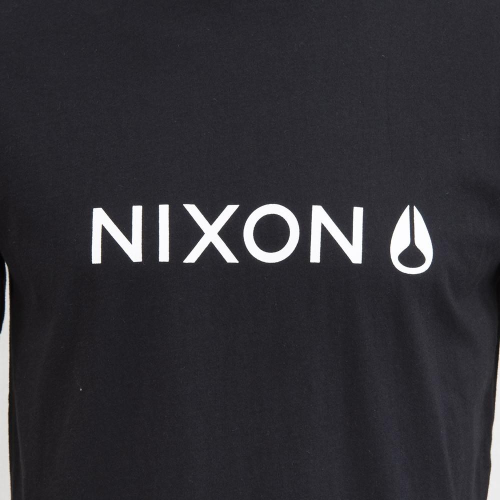 Polera Black Logo White Nixon