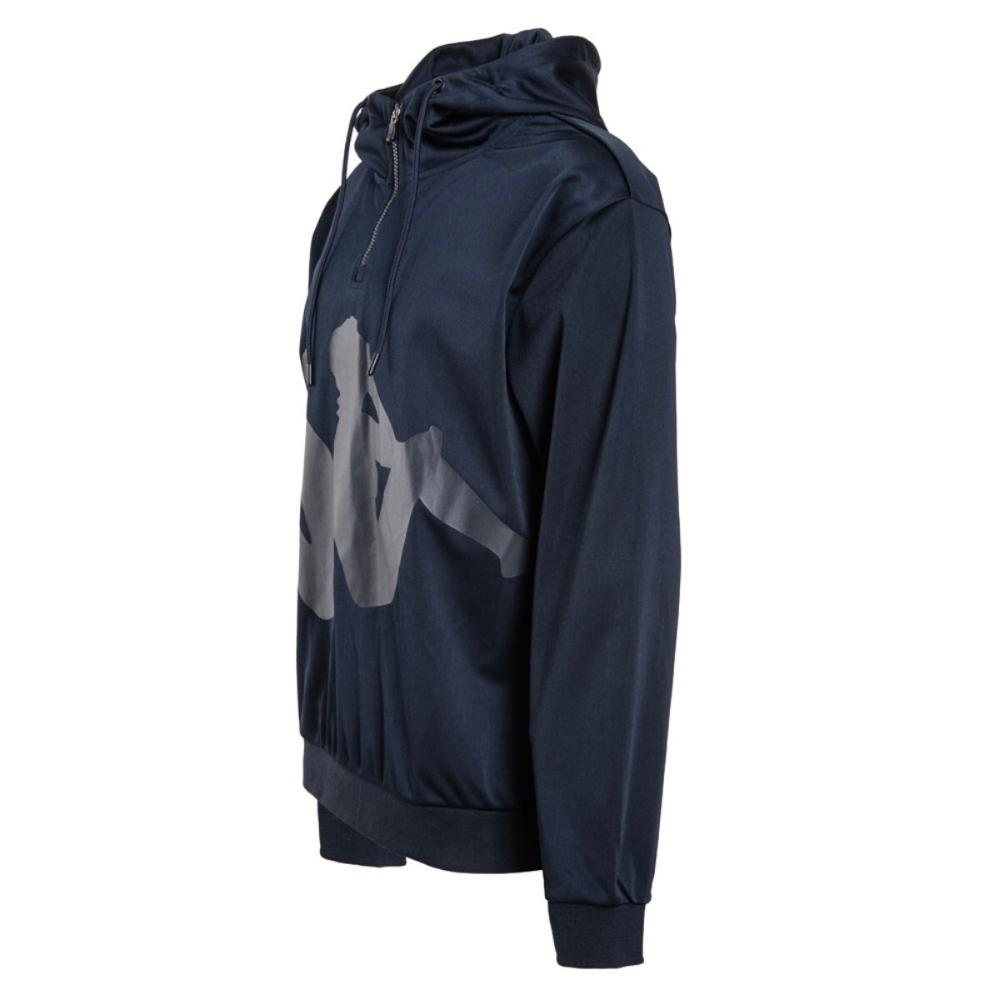 Poleron Kappa Men Half Zipper Blue Marine Black
