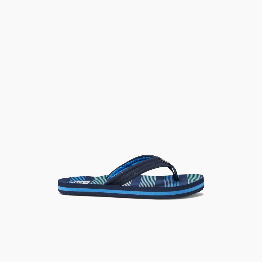 Sandalia Kids Reef Ahi Deep Sea Stripe