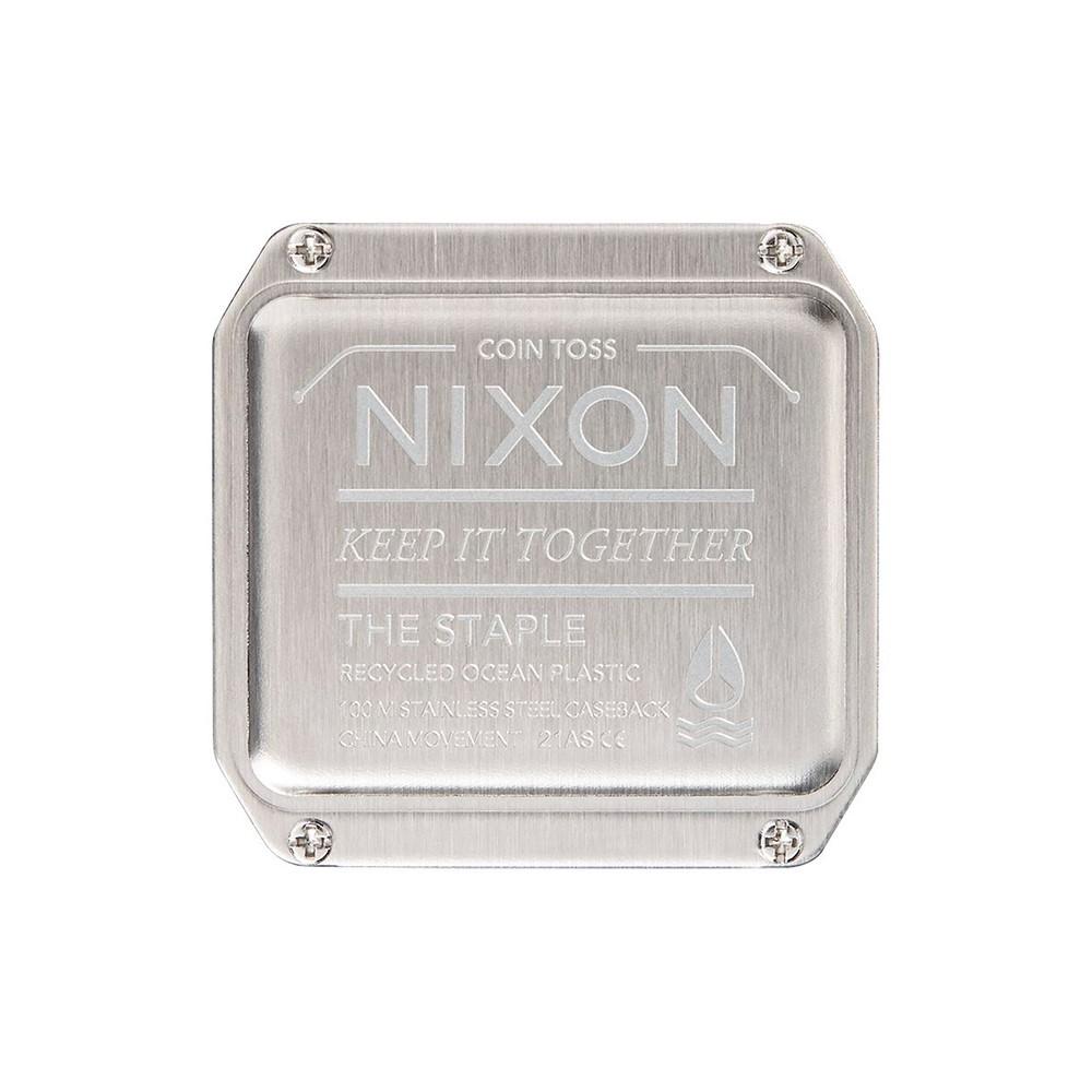 Reloj Staple Silver Black Nixon