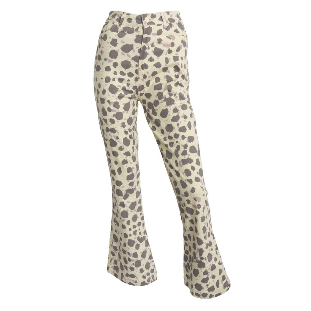 Pantalon Print Beige