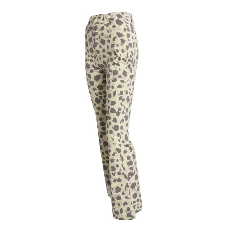Pantalon Print Beige