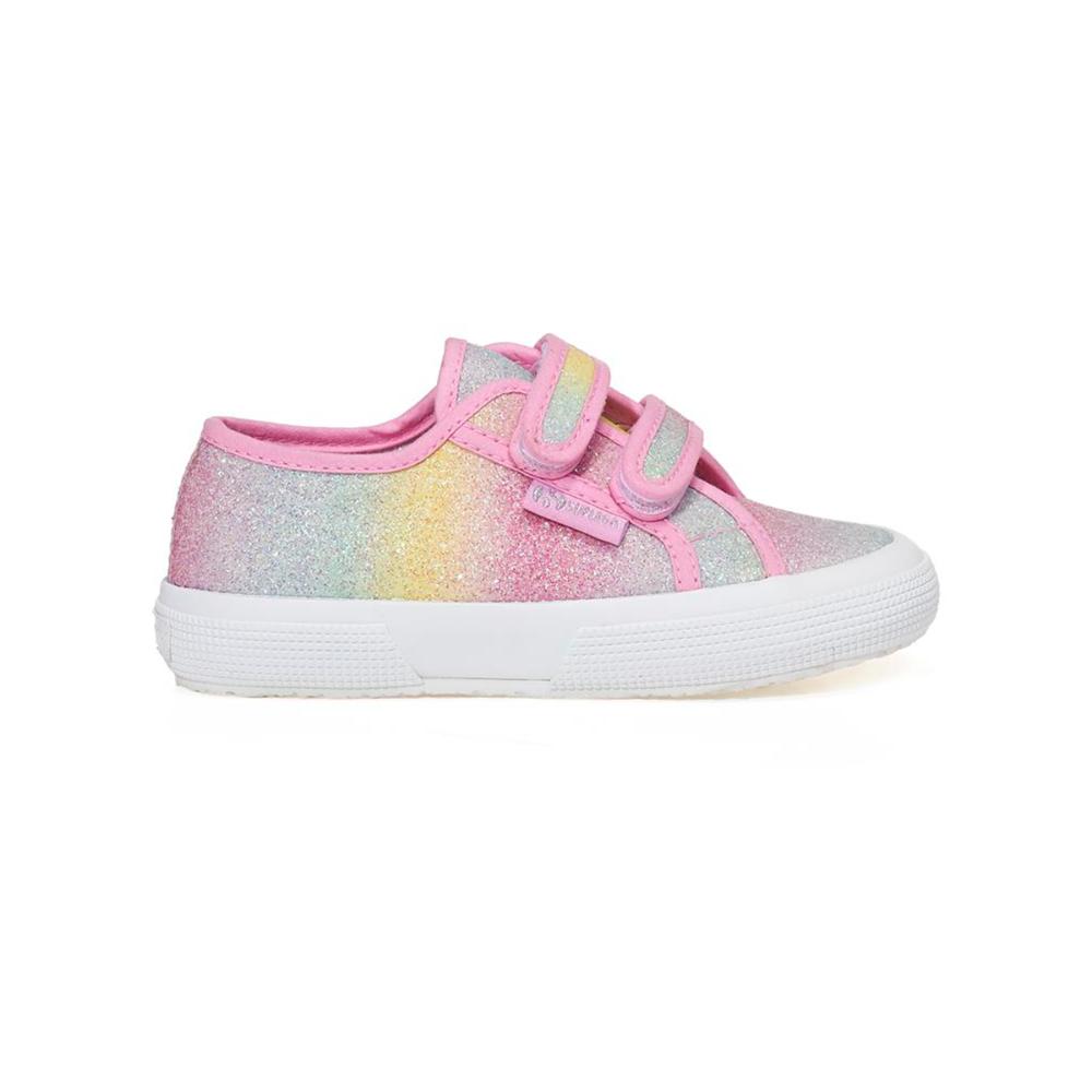Zapatilla Kids 275 Iridescent Microglitter Pink Pastel Multi