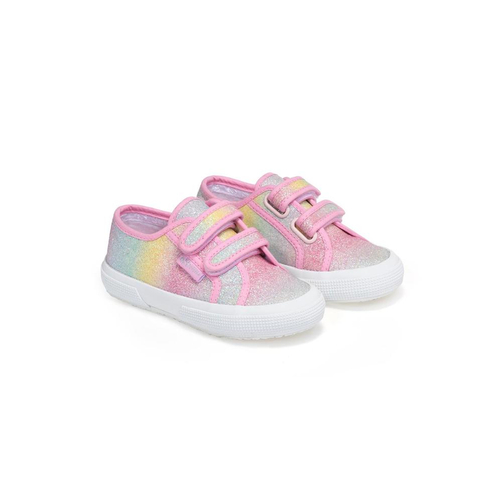 Zapatilla Kids 275 Iridescent Microglitter Pink Pastel Multi