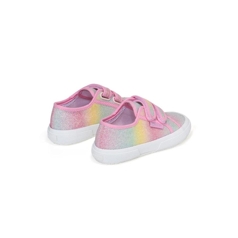 Zapatilla Kids 275 Iridescent Microglitter Pink Pastel Multi