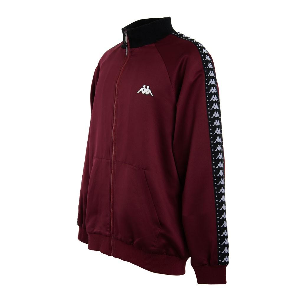 Chaqueta Men Logo Back Burgundy Black