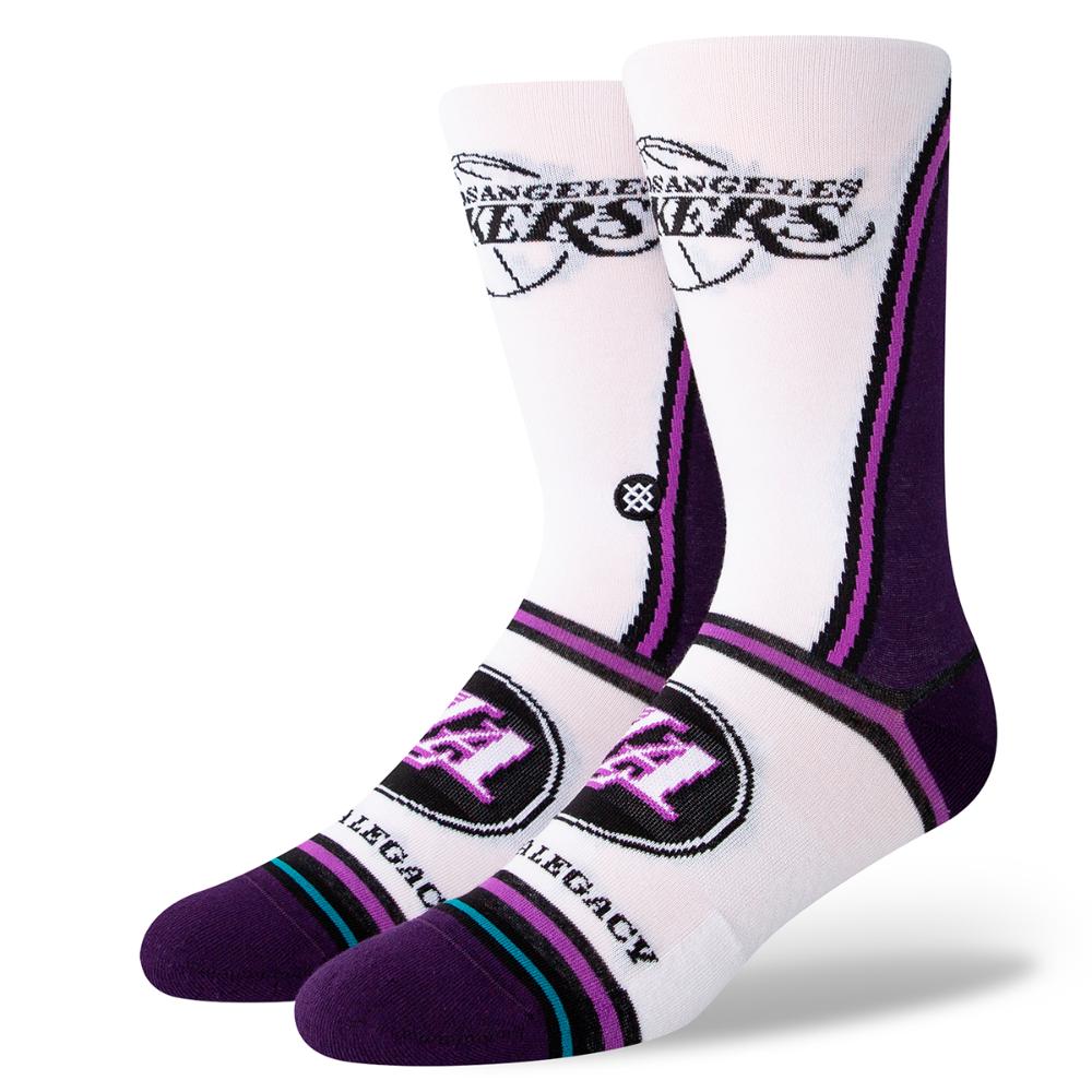 Stance Sock Men NBA Los Angeles Lakers City White 2023