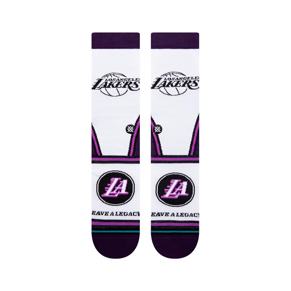 Stance Sock Men NBA Los Angeles Lakers City White 2023