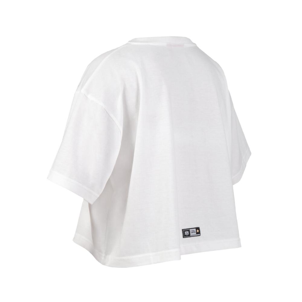 Polera Colo Colo Mujer Que lindo ser del Colo Colo Blanco