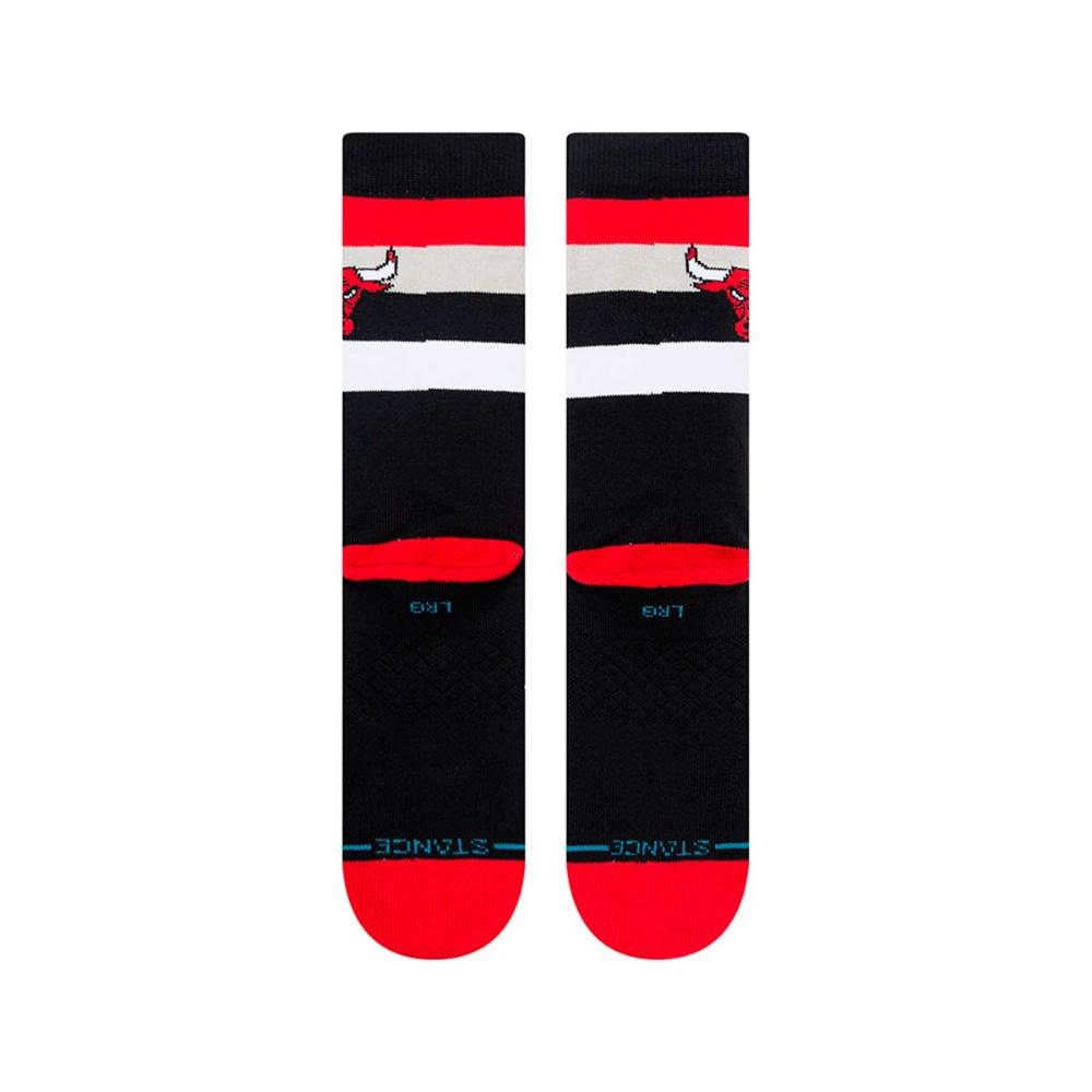 Stance Sock Bulls Crew Black Red