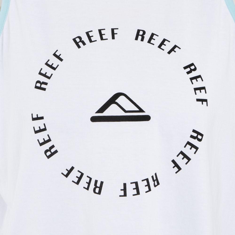 Polera Tank White Blue
