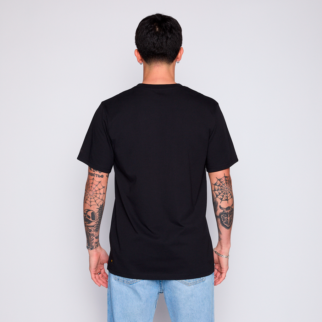 Polera Colo Colo Urbano Hombre Cacique Negro Gris