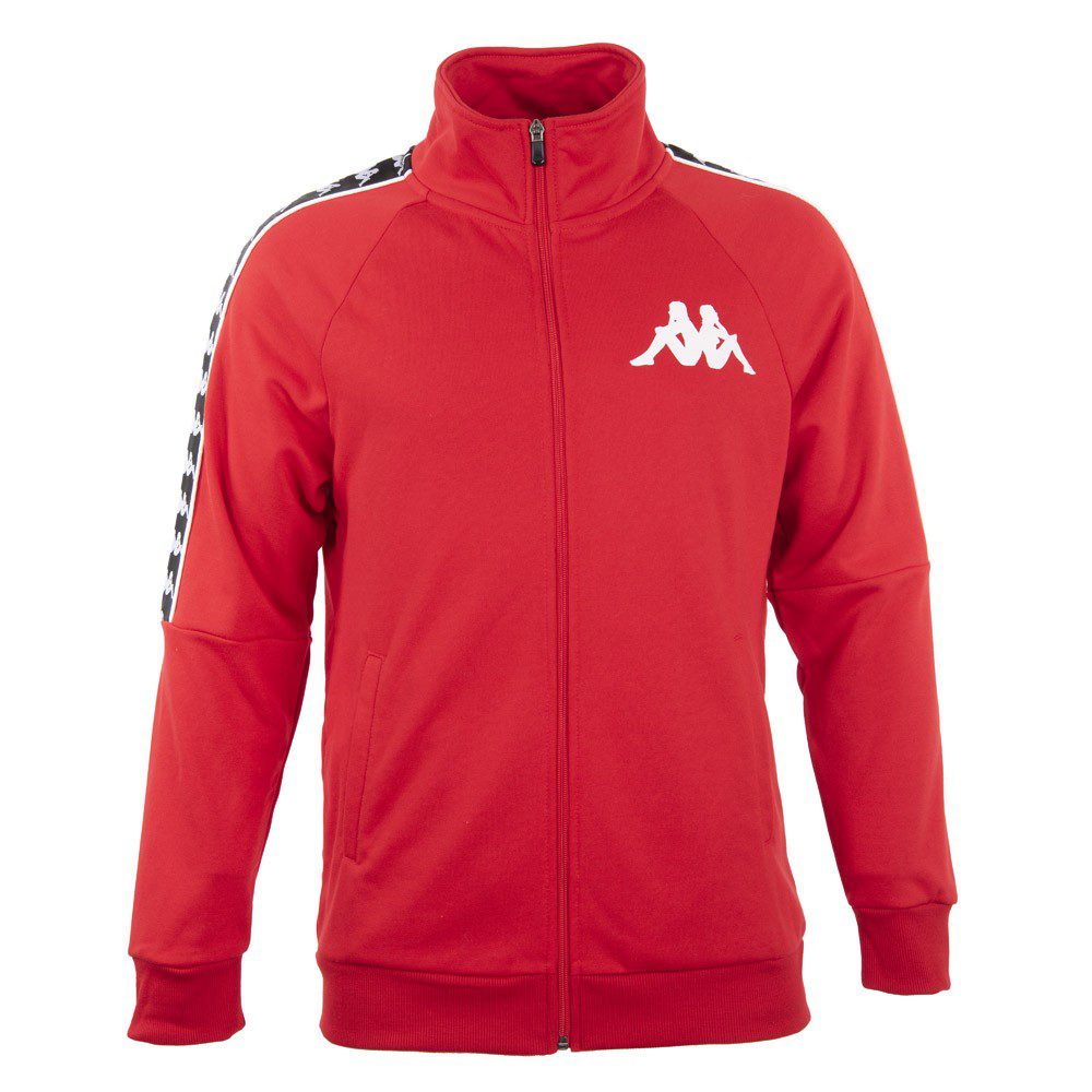 Chaqueta Roja Cierre Banda Negra Street Machine