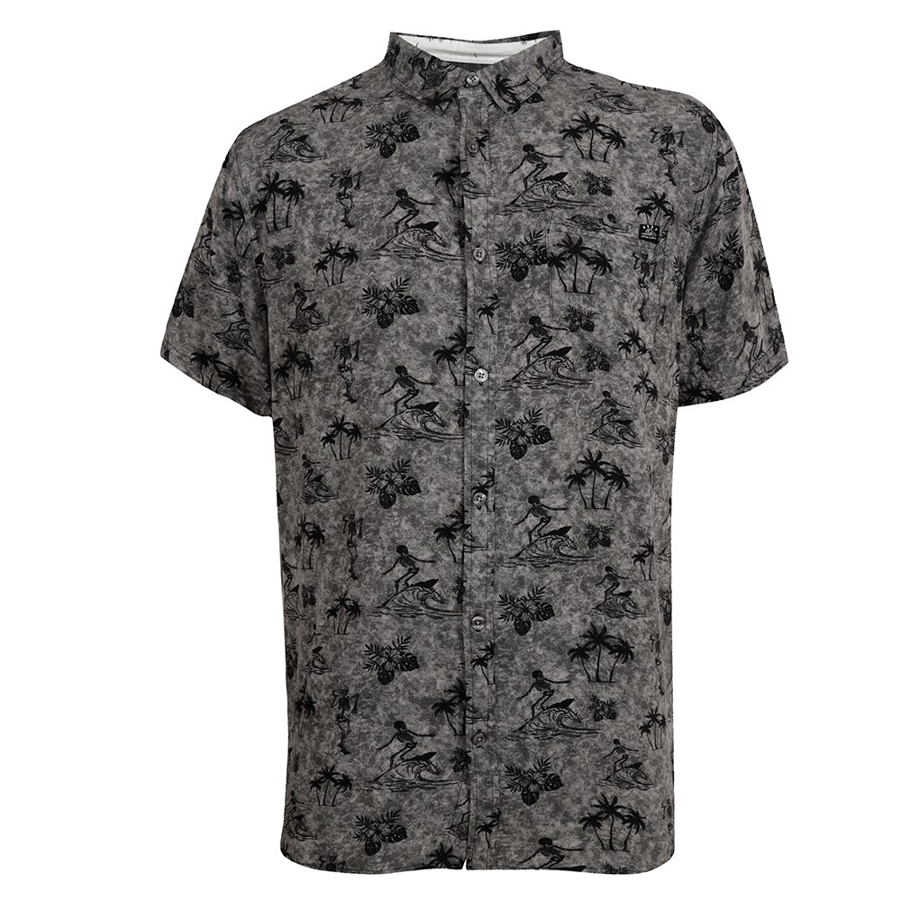 Camisas Manga Corta Reef Hombre Negro